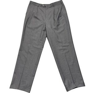 Brioni Cannes Mens Charcoal Wool Super 120s Dress Pants 35x31.5 -See Description